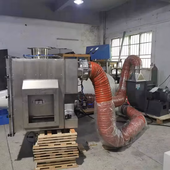 L'industria della plastica pulisce i pellet per migliorare la qualità sia dei pellet, del depolveratore Pelletron, del metal detector elettrostatico e del separatore